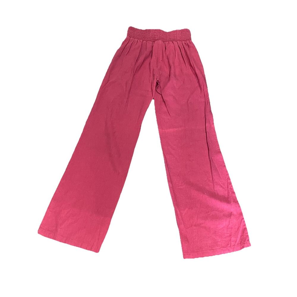 Joe‎ Benbasset Linen Blend Pants Salmon Straight Leg Summer Cottage Core Prairie